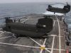 View CH-47 Chinooks conducting shipboard operations around the Globe.