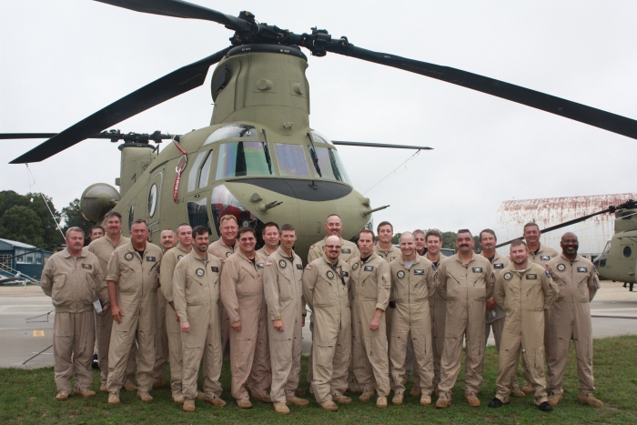 4 October 2010 - Millville, New Jersey: Personnel assigned to the New Equipment Training Team (NETT) providing flight instruction to the various CH-47F units as the F model was fielded around the world.