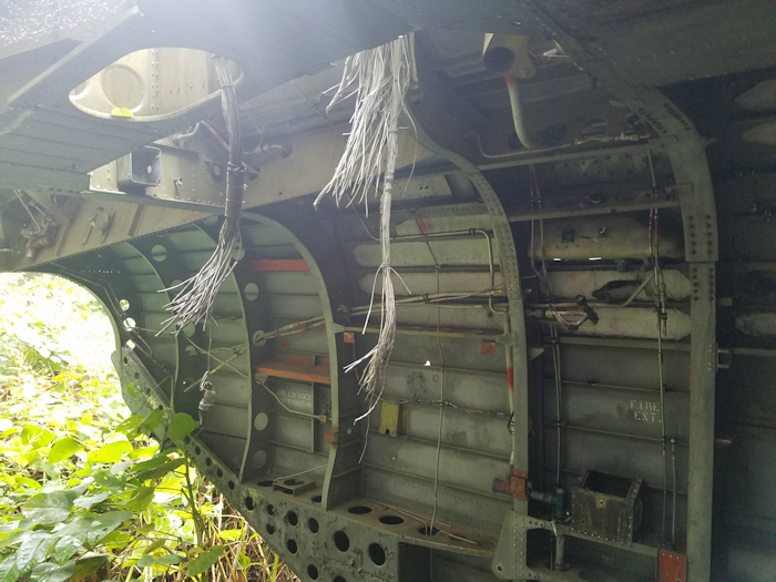 This September 2017 photograph shows 59-04986 sitting in the woods in a field north of Dahlonega, Georgia.