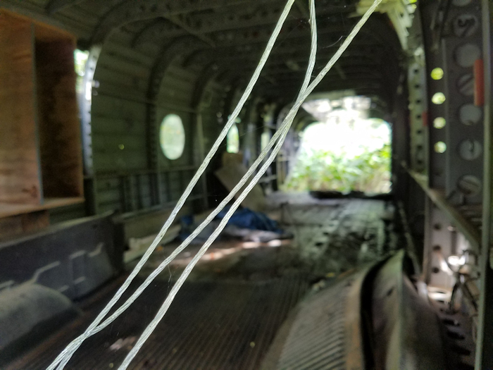 This September 2017 photograph shows 59-04986 sitting in the woods in a field north of Dahlonega, Georgia.