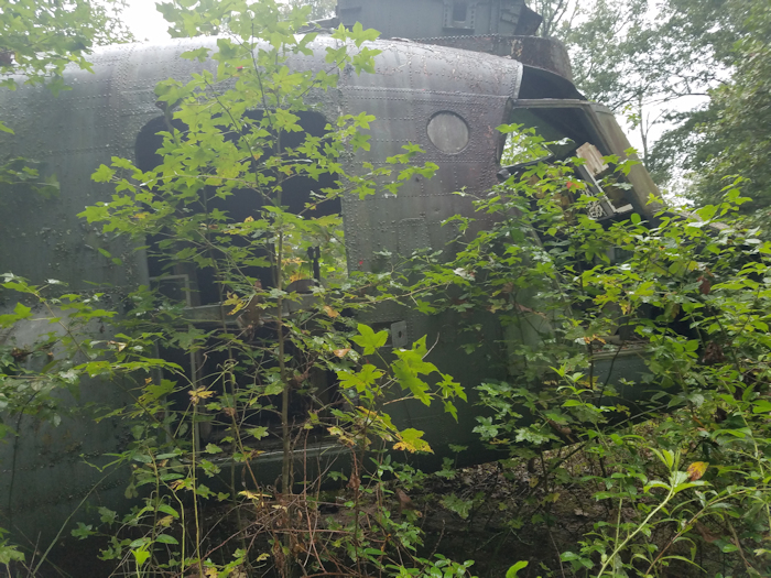 This September 2017 photograph shows 59-04986 sitting in the woods in a field north of Dahlonega, Georgia.