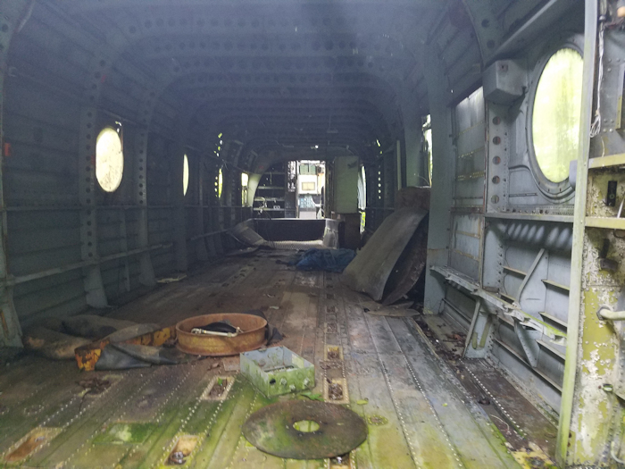This September 2017 photograph shows 59-04986 sitting in the woods in a field north of Dahlonega, Georgia.