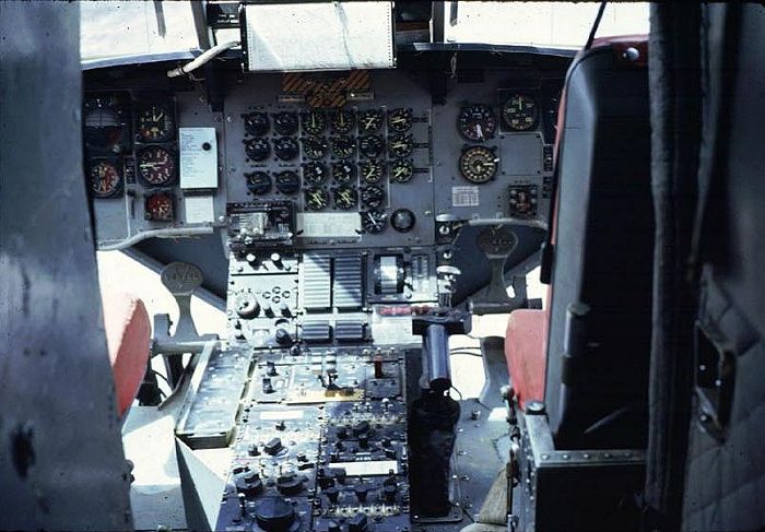 Boeing CH-47A - Cockpit Photo of 66-00094 at Phu Bai, Vietnam, July 1968.