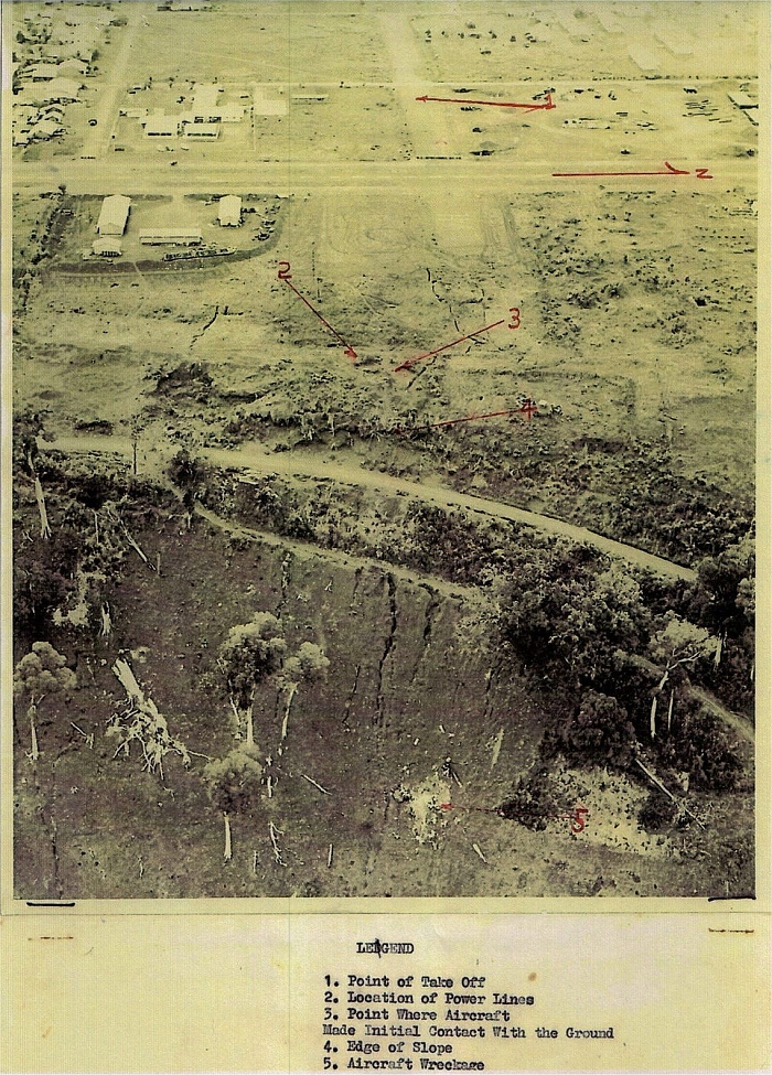 66-19025 crash site photograph.