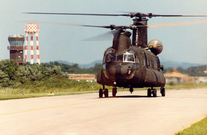 67-18510 - taxiing for take-off after the rebuild in 1984.