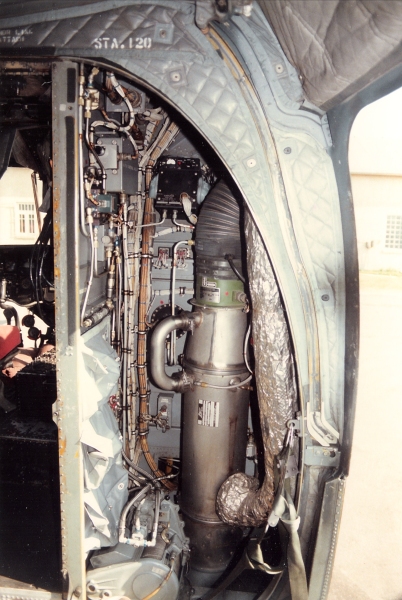 The Heater Compartment of CH-47C Chinook helicopter 70-15032.