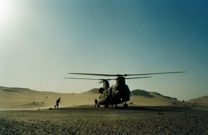 85-24335 somewhere in hell, Saudi Arabia during Operation Desert Shield / Storm, circa 1990-1991.
