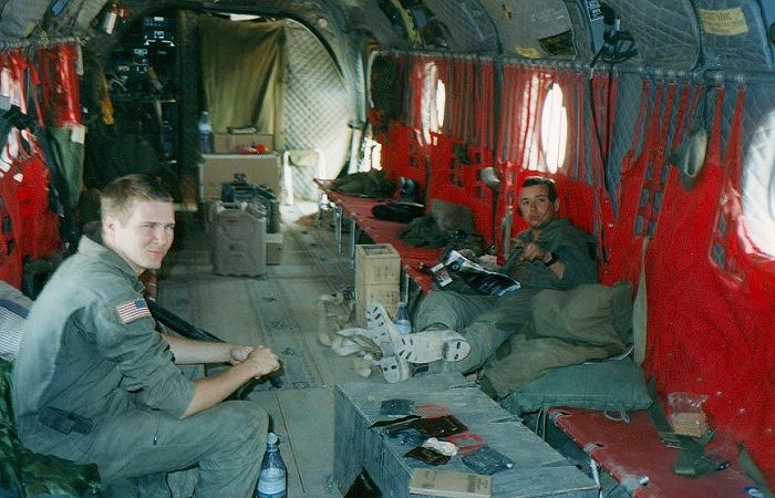The crew of 85-24335 make their home inside the cabin area.