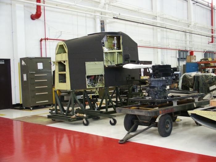 The Aft Pylon of CH-47D Chinook helicopter 85-24336.