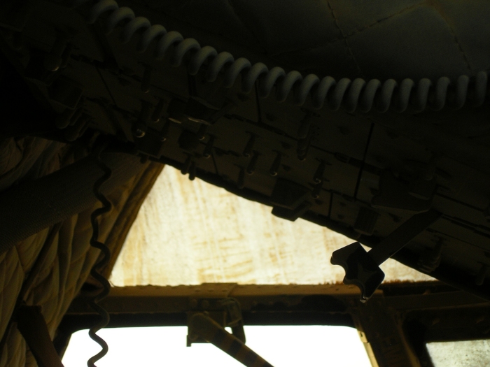 CH-47D Chinook helicopter at the crash site.