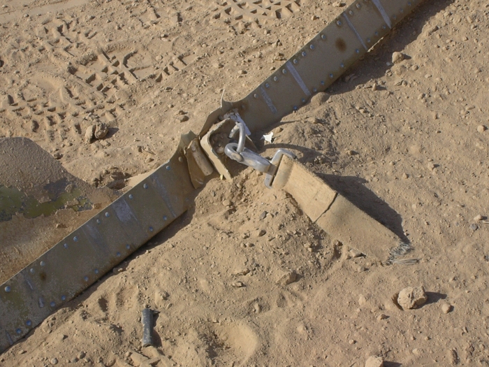 CH-47D Chinook helicopter at the crash site.