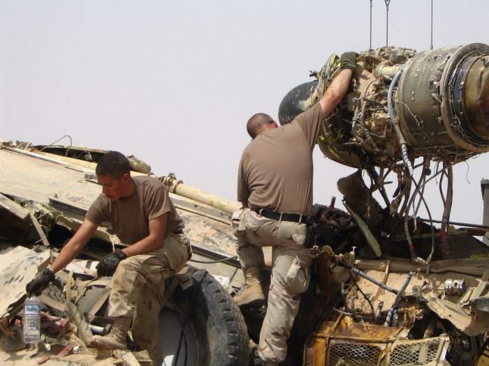 CH-47D Chinook helicopter at the crash site.