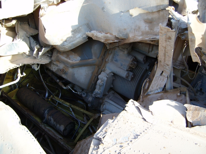 CH-47D Chinook helicopter at the crash site.