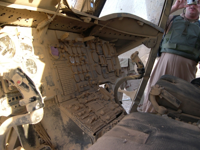 CH-47D Chinook helicopter at the crash site.