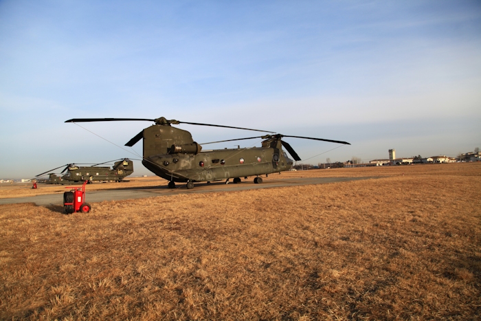 4 February 2014: 88-00085 resting on the ramp at Desiderio Army Airfield (RKSG or A-511), Camp Humphreys, Republic of Korea, as the D model fleet assigned to B Company - "Innkeepers", 3rd Battalion, 2nd Aviation Regiment, undergoes a Foreign Military Sale (FMS) to the Republic of Korea. The Korean government purchased the 14 aircraft assigned to the Innkeepers for approximately $3,000,000 each as is, with five spare GA-714A engines and some various parts.