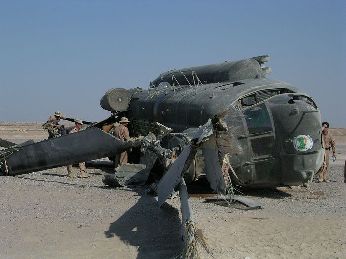 The final resting spot of 88-00098 in Iraq, 30 August 2003.