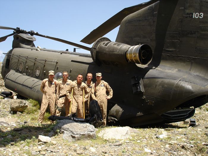While operating in Afghanistan, 88-00103 suffered from a hard landing.