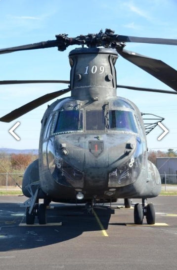 CH-47D Chinook helicopter 88-00109 sitting at Madison Executive Airport (KMDQ), Meridianville, Alabama, during the auction process as it went up for sale to the highest bidder on the commercial market.