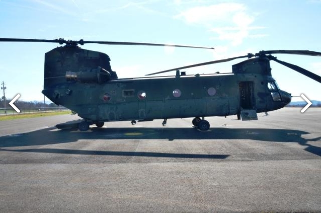 CH-47D Chinook helicopter 89-00138 sitting at Madison Executive Airport (KMDQ), Meridianville, Alabama, during the auction process as it went up for sale to the highest bidder on the commercial market.