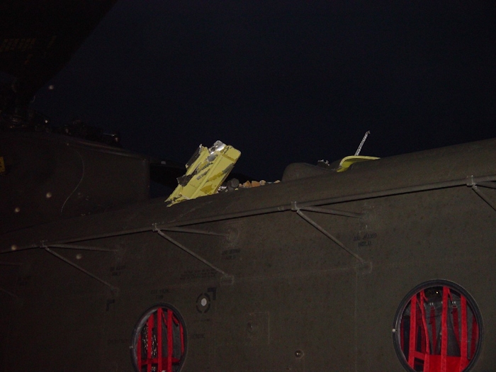 6 July 2002: Sitting in the grass at Camp Bondsteel, Serbia, this photograph shows 89-00138 shortly after the accident.
