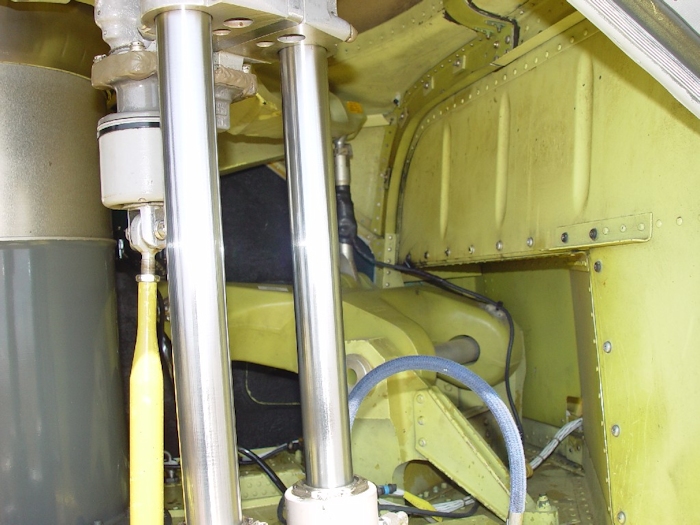 July 2002: With the flight control tubes in the tunnel area severely bent, the aft swashplate was sent to maximum pitch. This would cause the aft rotor blades to also go to maximum pitch.