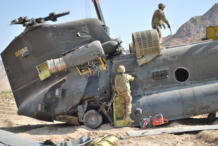 Boeing CH-47D Chinook helicopter 90-00192 (Crashed).