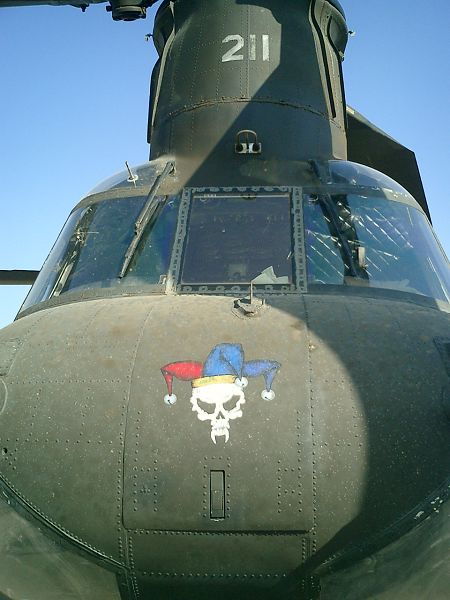The nose art of 90-00211 in the Iraqi desert during Operation Iraqi Freedom.