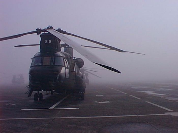 Chinook 90-00212 resting at Gray Army Airfield, Fort Lewis, Washington, Spring 1999.