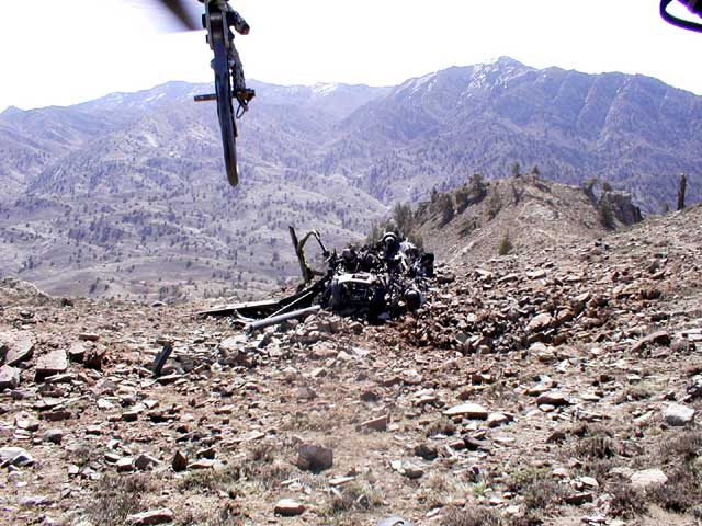 The final resting spot of Chinook 92-00475.