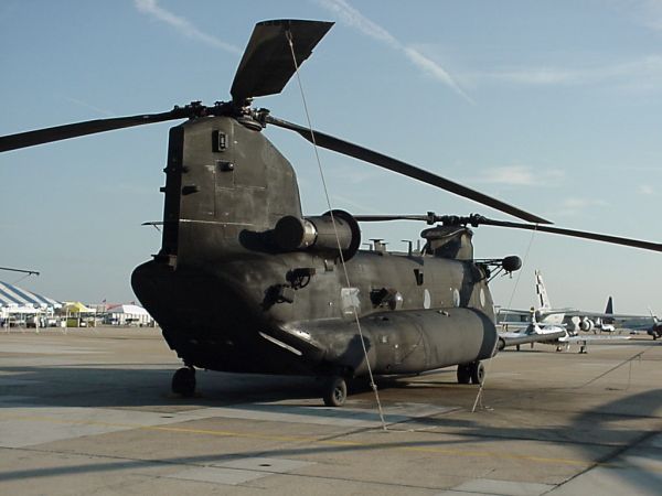 Boeing MH-47E Chinook helicopter, circa 1999.