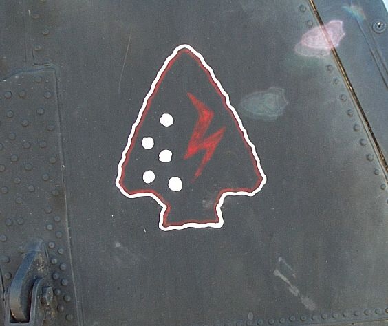 The Nose Art of 92-00476. Exactly what it represents is unknown, but this is an emblem of the 160th Special Operation Aviation Regiment.