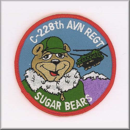 C Company - "Sugar Bears", 228th Combat Aviation Battalion unit patch, circa 1987.