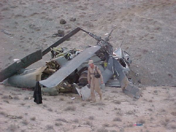 AH-64 crash site in Afghanistan.
