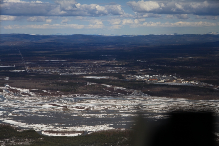 18 April 2012: Sortie 1 passes by North Pole, Alaska.