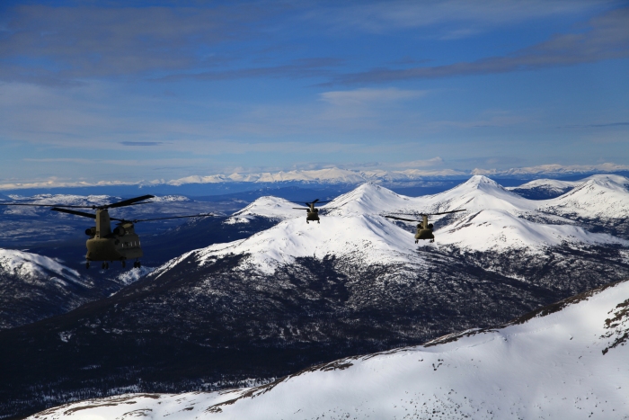 18 April 2012: Aerial view of the scenic route along the ALCAN to Whitehorse.