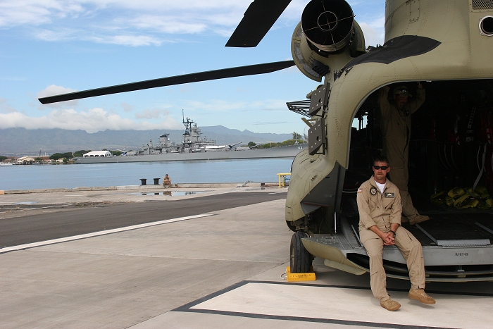 19 November 2010: Jason Sims, S3 NET Team Flight Engineer, takes a short break from the aircraft preparation.