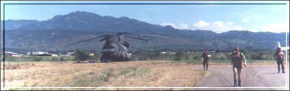 Soto Cano Air Base - Honduras (The Darkside), looking south.