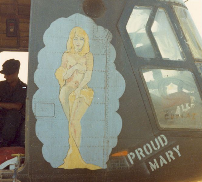 Nose Art from the 132nd Assault Support Helicopter Company (ASHC) - "Hercules", from their days in the Republic of Vietnam.