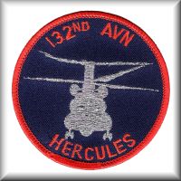 A patch from the 132nd Aviation Company, location and date unknown.