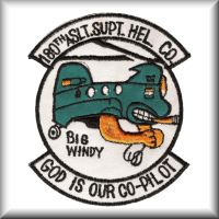 A patch from the 180th Assault Support Helicopter Company (ASHC) - "Big Windy", from their time in Germany, date unknown.