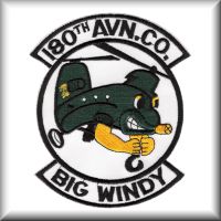 A patch from the 180th Assault Support Helicopter Company (ASHC) - "Big Windy", from their time in Germany, date unknown.