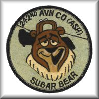 A patch from the 242nd Assault Support Helicopter Company (ASHC) - "Sugar Bears", while located in the State of Alaska, date unknown.