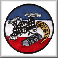 A patch from the 243rd Assault Support Helicopter Company (ASHC), date unknown.