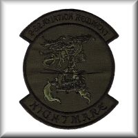 A patch from 2nd Battalion - "Nightmare", 52nd Aviation Regiment, during the time they were located in the Republic of Korea, date unknown.