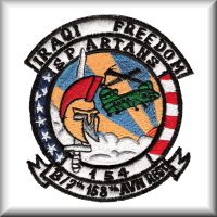 Company B, 7th Battalion, 158th Aviation Regiment aircraft specific patch for 89-00154 during the aircraft's deployment to Iraq.