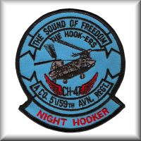 A patch from the Company A, 5th Battalion, 159th Aviation Regiment, United States Army Reserve, located in the State of Washington, date unknown.
