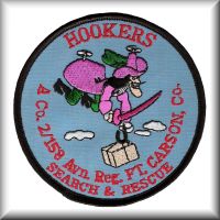 A patch from A Company, 2nd Battalion, 158th Aviation Regiment, located at Fort Carson, Colorado, date unknown.