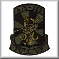 A patch from A Company, 5th Battalion, 159th Aviation Regiment, located at Gielbelstadt, Germany, date unknown.