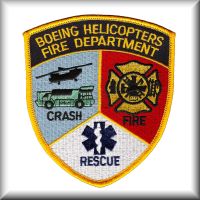 A patch worn by the Boeing Fire Department, date unknown.