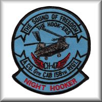 A patch from Company A, 6th Battallion, 158th Aviation Regiment, date unknown.